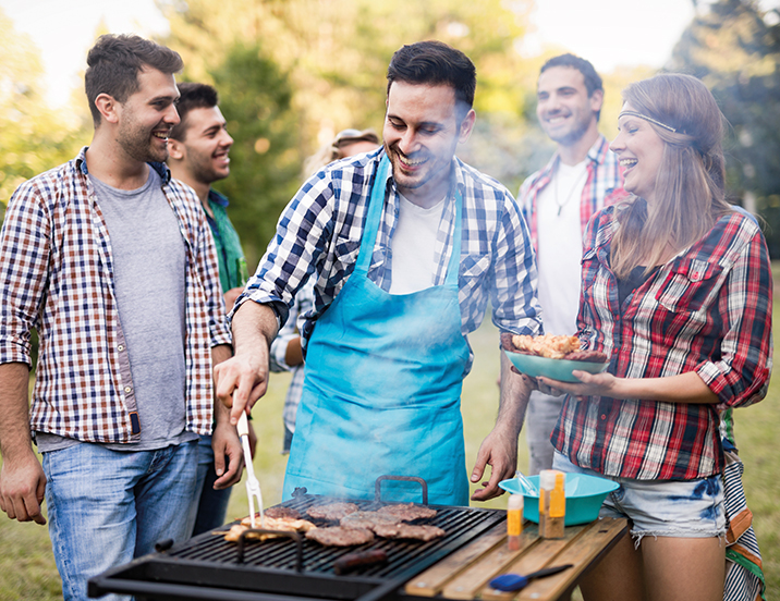 Friends Having A Braai